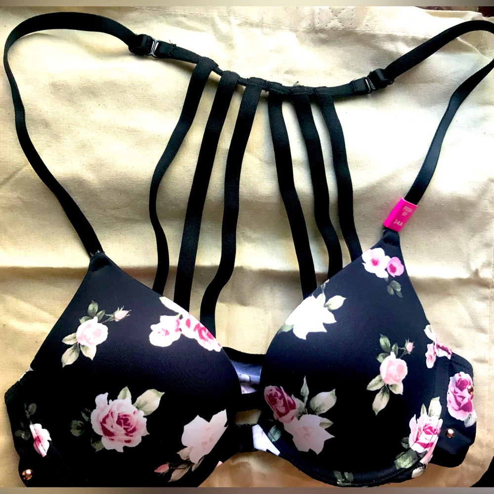 Floral Front-Clasp Bra NWT